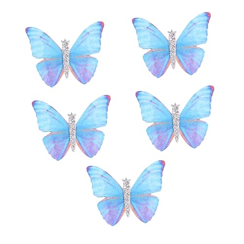 OATIPHO 5stücke Schmetterlings-haarnadel Schleifen-haarspange -haarnadel Entenschnabel-clip Haarschmuck Für Mädchen Und Frauen von OATIPHO