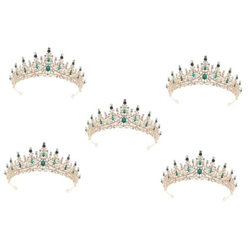 OATIPHO 5st Krone Vintage-kleidung Für Frauen Schwarze Stirnbänder E-mädchen-kleidung Mädchen Stirnbänder Hochzeitskopfschmuck Hochzeit Braut Tiara Fräulein Strass Halloween Stirnband von OATIPHO