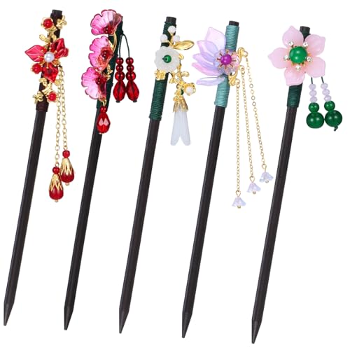 OATIPHO 5stücke Chinesische Haarstäbchen Mit Blumenmotiven Haarstäbchen Für Frauen Traditionell Chinesische Haaraccessoires Für Verschiedene Anlässe OATIPHO 5stücke Chinesische Haarstäbchen Mit Blumenmotiven Haarstäbchen Für Frauen Traditionell Chinesische Haaraccessoires Für Verschiedene Anlässe von OATIPHO