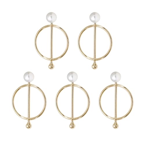 OATIPHO 5stücke Delikate Schal-clips Mit Kunstperlen Verschlüsse Für Schals Tücher Und Pullover Goldene Halterung Für Frauen Für Freundinnen Und Familie von OATIPHO