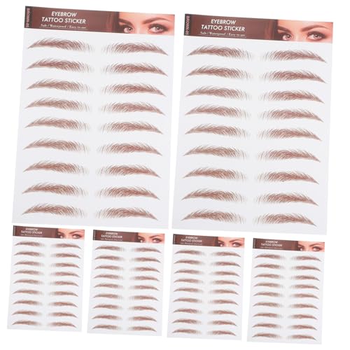 OATIPHO 6 Blatt Augenbrauen-aufkleber, Simulations-augenbrauen-aufkleber, Augenbrauen-tattoos Für Die Augenbrauen-pflege, Formung Für Die Augenbrauen-formung, Pflege von OATIPHO