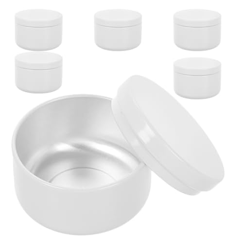 OATIPHO 6stücke Leere Kerzenbehälter Aus Metall Teedosen Bonbongläser Vorratsgläser Für Kerzen Dosen Zur Kerzenherstellung Gewürzdosen Behälter Für Ätherische Öle Reisedosen von OATIPHO