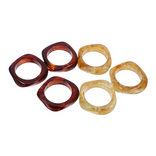 OATIPHO 6 Stück Chunky Armreifen Exzentrische Unregelmäßige Geometrische Armspangen für Damen Statement Bangles für Alltag und Party von OATIPHO