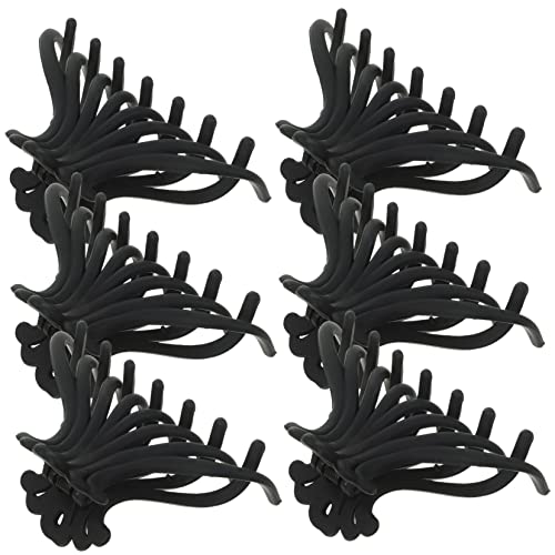 OATIPHO 6 Stück Gefrertete Haarklammern Brötchen Groß Haarklammern Für Frauen Klauenklammern Haarschmuck Kleine Haarclip Accessoires Für Frauen Haarspangen Für Damen Schwarz Eisen von OATIPHO