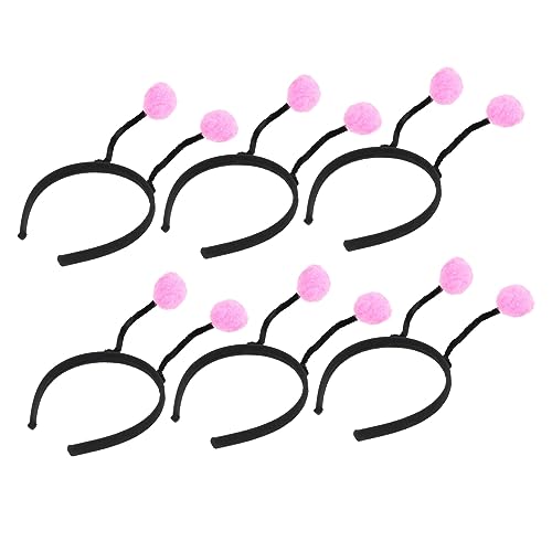 OATIPHO 6 Stück Haarball Design Stirnband für Mädchen Cartoon Kopfschmuck Elastisches Haarband für Partys Weiche und Angenehme Oberfläche von OATIPHO