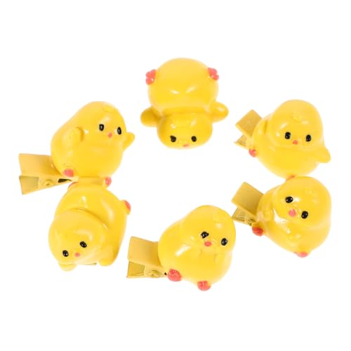 OATIPHO 6stücke Süße Cartoon Gelbe Küken Haarspangen Für Mädchen Lustige Und Haarschmuck Für Partys Alltag Und Stabiler Für von OATIPHO