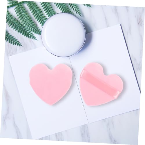 OATIPHO 6 Stück Herzförmige Puderquasten für Gesichtspuder Tragbare Make Up Quaste Kleine Puderquaste für Puder für Damen Kleiner Beauty Tool für Reisen von OATIPHO