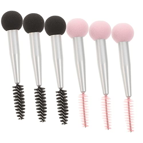 OATIPHO 6 Stück Make -up -Bürstenstempel Grundierungspinsel für flüssiges Make-up Doppel -Make -up -Pinsel Schwämme erstellen lidschatten Schwamm für Make-up Make-up-Schwämme Aluminiumrohr von OATIPHO