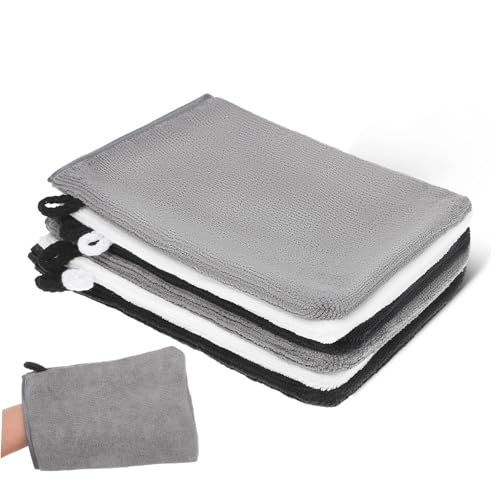 OATIPHO 6 Stück Make -up -entferner -duschhandschuhe Handschuhe Für Das Duschpeeling Peeling-handschuh Körperwaschlappen Hintere Unterlegscheibe Körperpeeling Superfeine Faser von OATIPHO