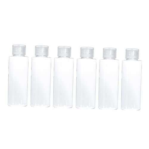 OATIPHO 6 Stück Transparente Reise Flasche für Kosmetik Leckfreie Tragbare Lotion Behälter für Shampoo Make Up Entferner und Pflegeprodukte für Reisen von OATIPHO