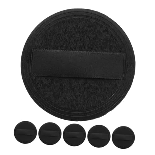 OATIPHO 6 Stück Ultradünne Puderquaste Beflockte Make Up Quaste Einstellung Für Gesichtsquaste Foundation Kissen Einstellung Für Körperquaste Kosmetikquaste Pu Leder + Stoff von OATIPHO