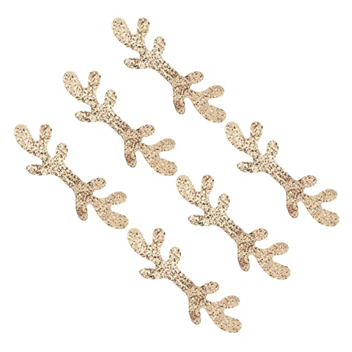 OATIPHO 6St Stirnbandmaterial verrückt Kopfschmuck-Ornament Kostüm Zubehör Weihnachtskopfschmuck pailletten sequin Karneval kreative Haartracht weihnachtliche Haardekoration Stoff Golden von OATIPHO
