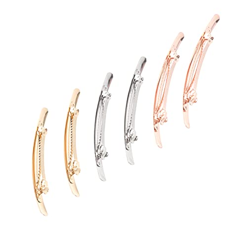 OATIPHO 6stücke Teiliges Langes Haarclips Für Frauen Und Mädchen Glatte Oberfläche Liebevolle Haarklammern in Gold Silber Und Roségold Haaraccessoires Für Festliche Anlässe Und von OATIPHO
