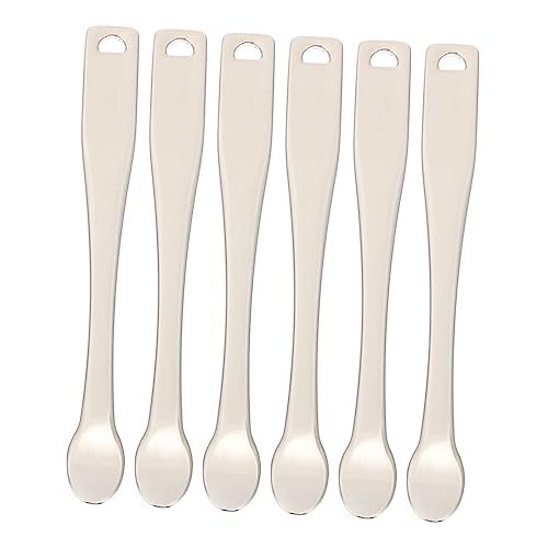 OATIPHO 6 Stück Gesichtscreme Löffel Wiederverwendbare Kosmetikwerkzeuge für Gleichmäßige Auftragen von Cremes Masken und Peelings für Hautpflege und Kosmetikbedarf von OATIPHO