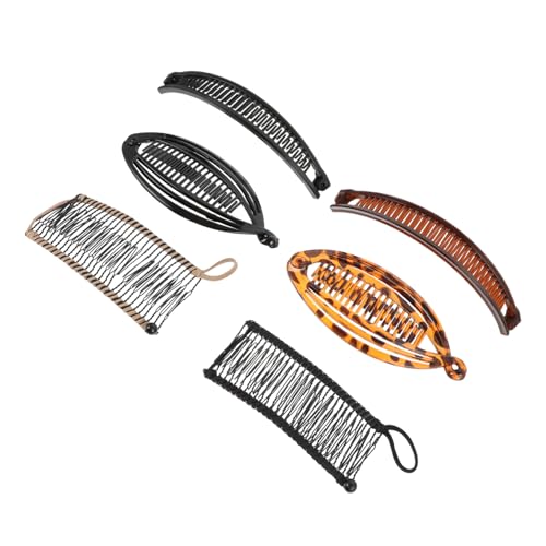 OATIPHO 6stücke Bananen Haarklammer Für Mädchen Kunststoff Haarkamm Kopfschmuck Haarstyling Werkzeug Mit Einfach Zu Bedienen Und Stabil von OATIPHO