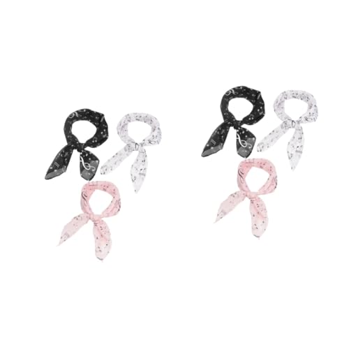 OATIPHO 6stücke Damen Chiffon Schal Mit Musiknoten-design Quadratisches Halstuch Dünnes Dekoratives Tuch Für Und Mädchen von OATIPHO