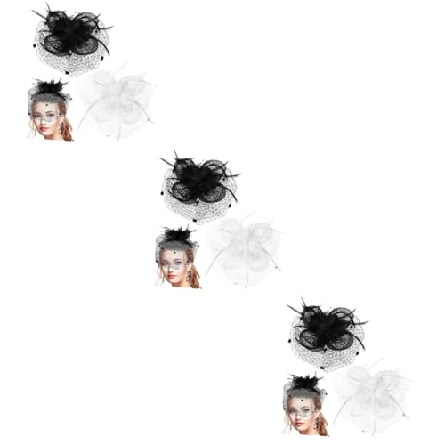 OATIPHO 6stücke Haarschmuck Fascinator Für Damen Eleganter Hochzeits-hut Mit Clip Für Teepartys Bankette Und Besondere Anlässe von OATIPHO