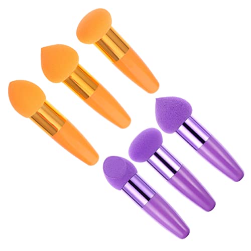 OATIPHO 6stücke Make-up Schwamm Stift Tragbare Kosmetikpinsel Reisen Make-up Tool Für Frauen Trockener Nasser Anwendung Pulver Puff Concealer Foundation von OATIPHO
