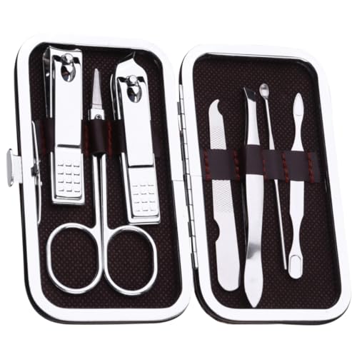 OATIPHO 7 Stück Teiliges Set aus Nagelpflege Set mit Nagelknipsern und Scheren für Männer und Zufälliger Ledertasche für Nagelpflege OATIPHO 7 Stück Teiliges Set aus Nagelpflege Set mit Nagelknipsern und Scheren für Männer und Zufälliger Ledertasche für Nagelpflege von OATIPHO