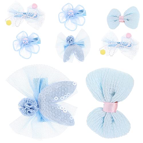 OATIPHO 8 Stck. Teiliges Süße Haarspangen mit Hasenohren und Blumen für Kreative Haarschmuck für Feste und Partys Farbenfrohe Clips für Mädchen Haare von OATIPHO