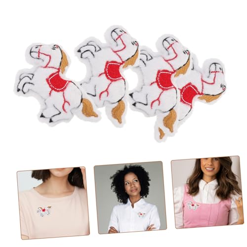 OATIPHO 8 Stück Cartoon Pferdepuppen Anhänger Stofftier Brosche Hängedekor Bastelbedarf – DIY Material Für Bezaubernde Plüschpferd Brosche von OATIPHO