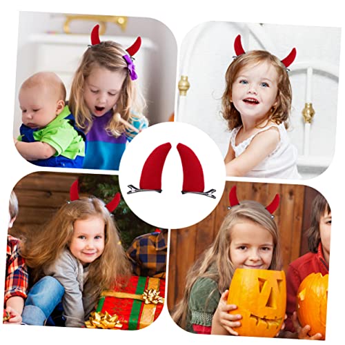 OATIPHO 8 Stück Teiliges Halloween Teufelskopfband mit Haarspangen für Cosplay und Maskerade Leicht und Accessoires für Erwachsene von OATIPHO