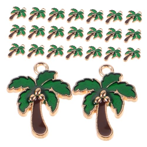 OATIPHO 80stücke Tropische Anhänger Aus Kokosnussbaum-legierung Für Diy-schmuck Schlüsselanhänger Und Zubehör von OATIPHO