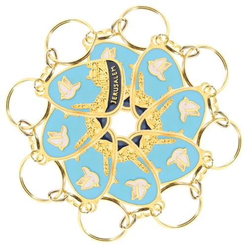 OATIPHO 8stücke Teiliges Friedenstaube Schlüsselanhänger Schlüsselring Dekorative Für Taschen Und Handtaschen Für Taufen Und Feiern von OATIPHO