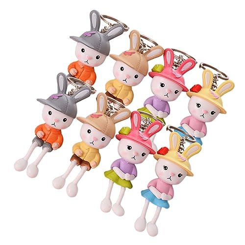 OATIPHO 8st Schlüsselanhänger-anhänger Schöner Hasen-schlüsselanhänger Kaninchenfutter Schlüsselanhänger-zubehör Kaninchenkäfig Schlüsselanhänger- Meerschweinchenkäfig Ringhalter von OATIPHO