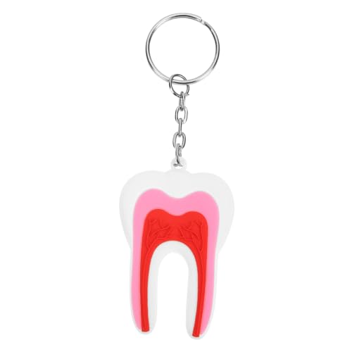 OATIPHO 8stücke Zahn Form Schlüsselringe Kreative Zahn Schlüsselanhänger Handtasche Anhänger Klein Leicht von OATIPHO