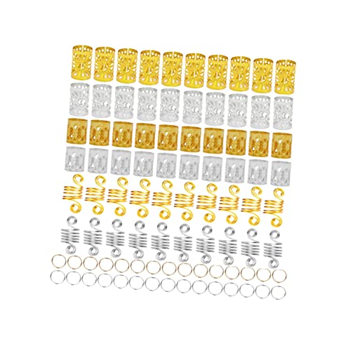 OATIPHO 90 Stück Dreadlocks Haar aus Metall Filigrane Flechtperlen Haarschmuck für und Männer Leicht und Dekorativ für Dreadlocks und Haarfrisuren von OATIPHO