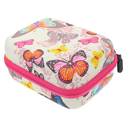 OATIPHO Ätherisches Aufbewahrungstasche Organizer für Flaschen Flaschen Fächer mit Schmetterlingsdruck Reißverschluss für Aromatherapie und Kosmetik von OATIPHO