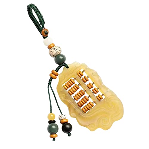 OATIPHO Abakus Schlüsselanhänger Aus Horn Ethnischer Stil Kreatives Design Für Schlüsselbund Dekoratives Pendant Leicht Und Praktisch Geschenkidee Für Freunde von OATIPHO