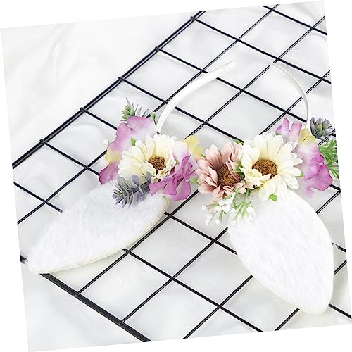 OATIPHO Adorables Katzenohren-haarband Mit Blumen Für Ostern Süßes Haarschmuck-accessoire Für Mädchen Perfektes Kostüm Fotodekor Für Festliche Anlässe von OATIPHO