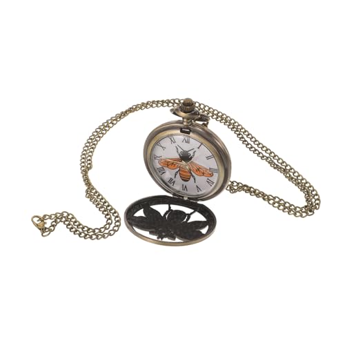 OATIPHO Antike Taschenuhr Aus Legierung Mit Kette Dekorative Kleine Halskette Uhr Mit Anhänger Vintage-taschenuhranhänger Für Mädchen von OATIPHO