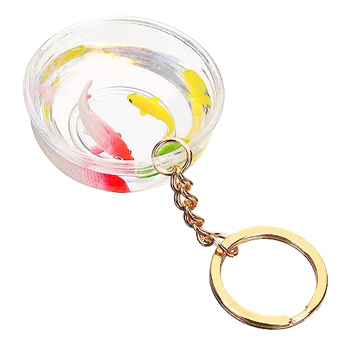 OATIPHO Goldfisch Schlüsselanhänger Mit Kreativem Fisch Pendant Handgefertigter Schlüsselring Für Taschen Rucksäcke Für Besondere Anlässe von OATIPHO
