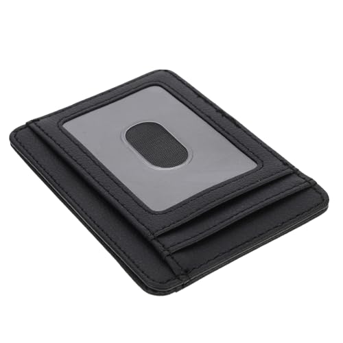 OATIPHO Anti-Diebstahl-Tasche Kartenetui kreditkartenhalter kartenschachtel karteikarten Halter Kartenhalterung Schildkäfigtasche Passkartenschutz Reisepassschutz RFID-Fall PU-Leder Black von OATIPHO