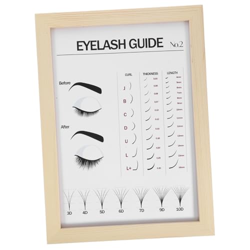 OATIPHO Anzeigetafel für Wimpern Verlängerung Wimpernposter mit Rahmen diagramm-Poster Salon-Desktop-Kunstposter plakat zart liefert Wanddekoration hölzern OATIPHO Anzeigetafel für Wimpern Verlängerung Wimpernposter mit Rahmen diagramm-Poster Salon-Desktop-Kunstposter plakat zart liefert Wanddekoration hölzern von OATIPHO