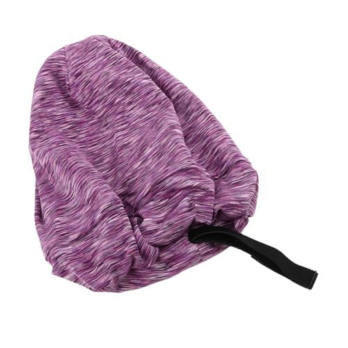 OATIPHO Atmungsaktive Baumwoll Schlafhaube Damen Verstellbare Satin Innenfutter Mütze Haarschutz für Lockiges Haar Zöpfe Chemotherapie Pflege Bonnet von OATIPHO