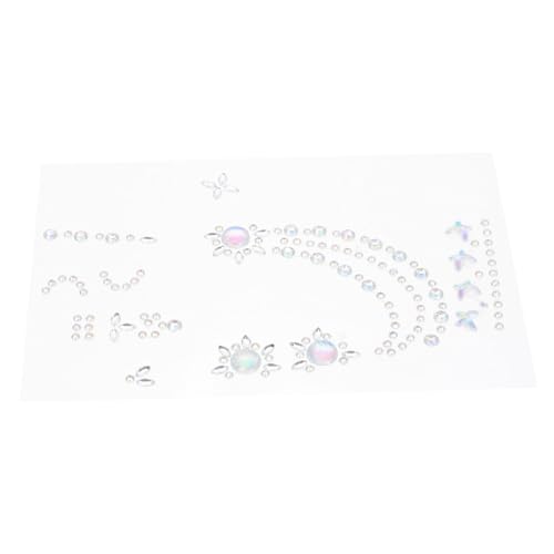 OATIPHO Aufkleber Selbstklebend Für Gesicht Und Hand Mit Strass Und Glitzer Für Diy Körperjuwelen Festival Und Party-make-up Temporär Und Einfach Anzuwenden von OATIPHO