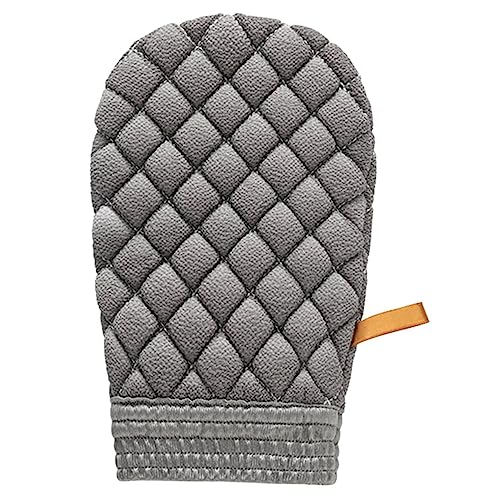 OATIPHO Badetuch schrubben Peeling Körperwäscher Männer Körperwäscher für die Dusche Badewäscher für den Körper Rückenwäscher für Duschmänner Scheuertuch Hautwäscher Viskose Grau von OATIPHO