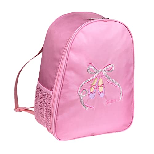 OATIPHO Ballerinaschuhe Mädchen Bestickte Ballett Schultertasche Nylon Tanzrucksack Mit Netztaschen Für Ballett-Accessoires Und Ausflüge von OATIPHO