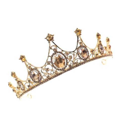 OATIPHO Barocke Haar Krone für Damen Hochzeit Tiara Brautkrone Haar Zubehör für Hochzeiten und Partys von OATIPHO