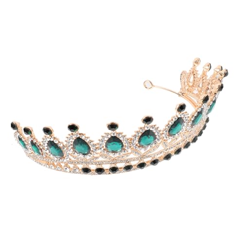 OATIPHO Barocke Strasskrone Kopfschmuck Für Die Braut Barocke Hochzeitskrone Kronenschmuck Braut-tiara-stirnband Strass-brautkrone Braut Stirnband Barock Krone Damen Legierung Grün OATIPHO Barocke Strasskrone Kopfschmuck Für Die Braut Barocke Hochzeitskrone Kronenschmuck Braut-tiara-stirnband Strass-brautkrone Braut Stirnband Barock Krone Damen Legierung Grün von OATIPHO