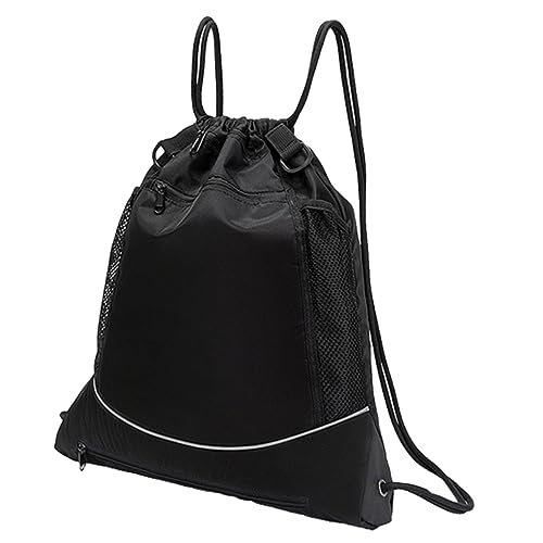 OATIPHO Basketballtasche Taschen Für Frauen Rucksack Multifunktion Jugend Turnbeutel Mit Kordelzug Sport Taschenverschluss Fitnessstudio Speicherversorgung Oxford-Stoff Black von OATIPHO
