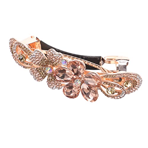 OATIPHO Strass Blume Barretten Damen Haarspange Clip Federhaarspange Schmuck Für Hochzeit Geburtstag Verabredung Mode Bewusstsein von OATIPHO