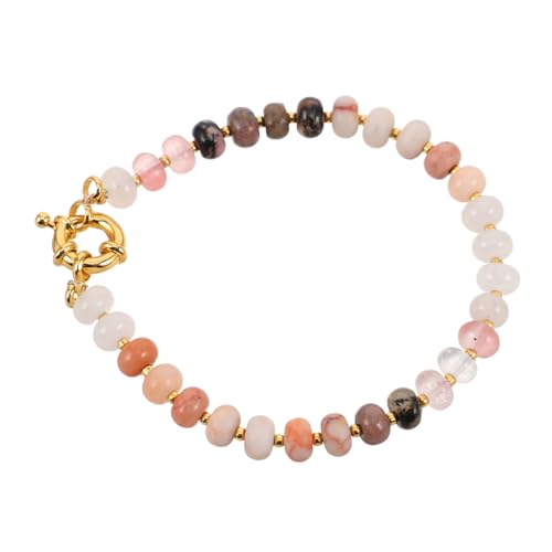 OATIPHO Boho Stil Perlen Armband Damen Handmade Ethnischer Schmuck Dehnbar Elastisch Strapazierfähiges Naturstein Schmuck Für Sommer Strand Freizeit von OATIPHO
