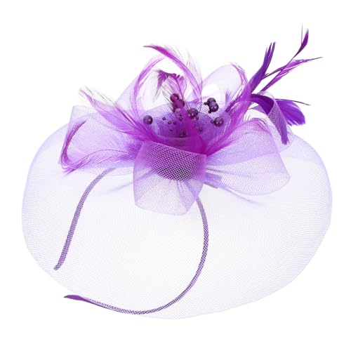 OATIPHO Braut Fascinator Haarschmuck mit Netzschleier Eleganter Kopfschmuck für Hochzeiten Teepartys und Besondere Anlässe Leicht und Atmungsaktiv Romantisch und Vielseitig Klassischer von OATIPHO