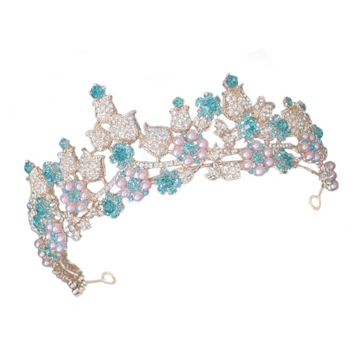 OATIPHO Braut Tiara Krone Haarschmuck für Damen Hochzeit Kopfstück mit Hochzeitskrone Zeremonie Party und Fotoshootings von OATIPHO