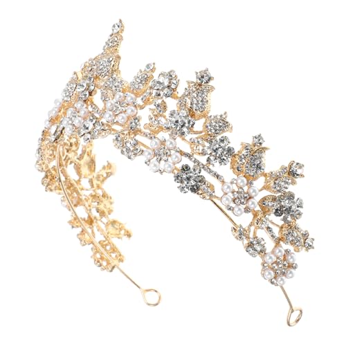 OATIPHO Braut Tiara Krone für Hochzeit Leichtes Haarschmuck Stirnband mit Strassverzierung Hochzeitszubehör für Braut für Fotoshootings und Festlichkeiten von OATIPHO